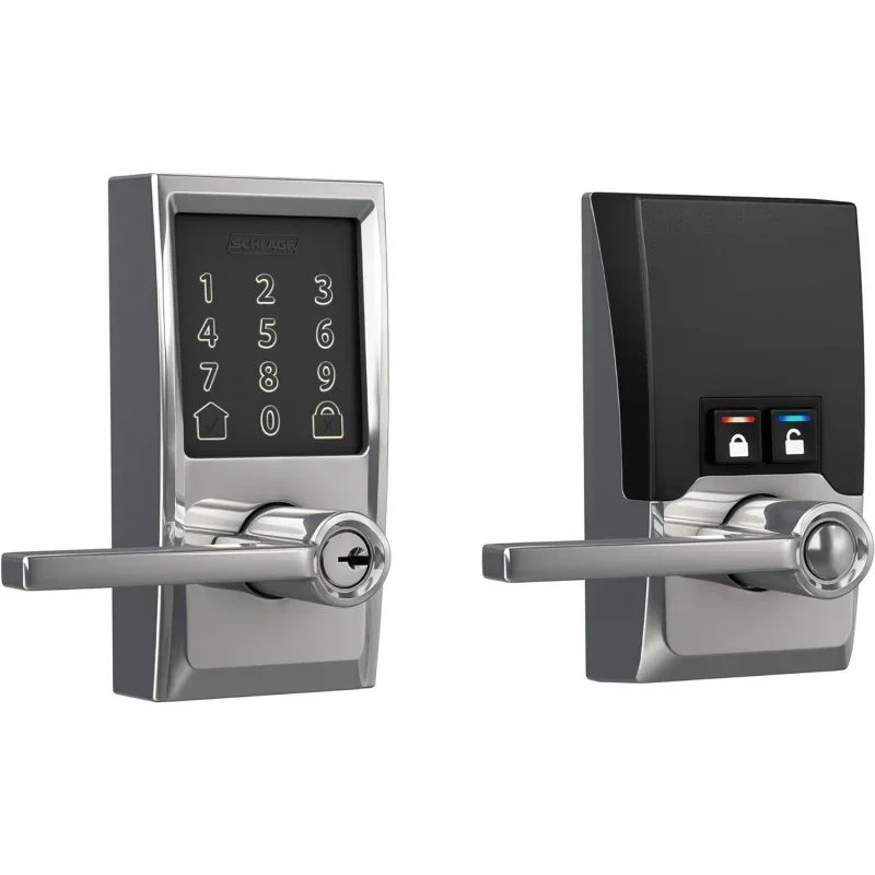 

FE789WBCEN625LAT Encode Century WiFi Latitude Lever Smart Keyless Entry Touchscreen Door Lock, Bright Chrome