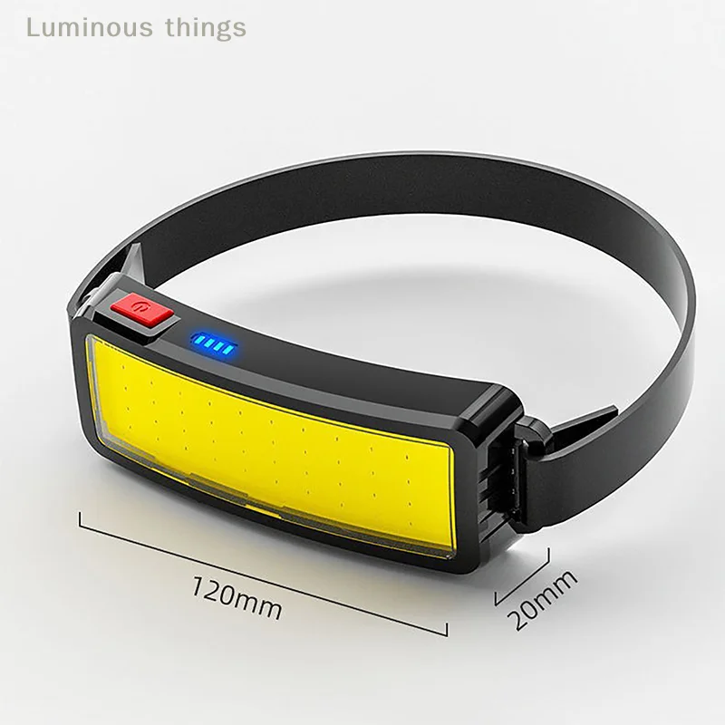 Outdoor LED COB Soft Lighting Headlamp Flashlight For Running, Cycling, Running, Fishing, Camping, Hiking