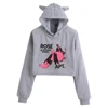 Rose Rosie APT. Bruno Mars Cat Ears Long Sleeve Crop Tops Girls Fashion Hoodie 3