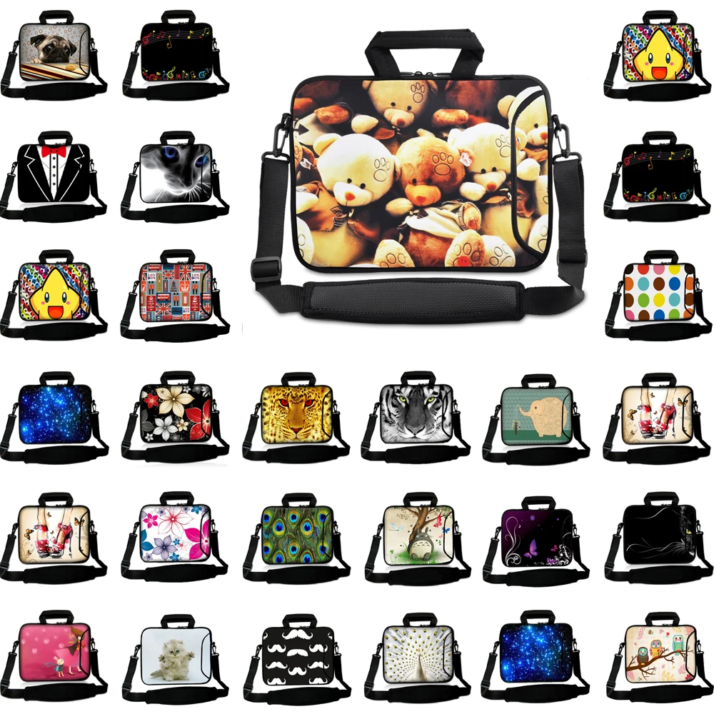 

Laptop Messenger Briefcase Neoprene 10 12 13 14 15.6 inch Bag Chromebook Handbag Case Funda Bolsas For Macbook iPad Pro 10.2 Air