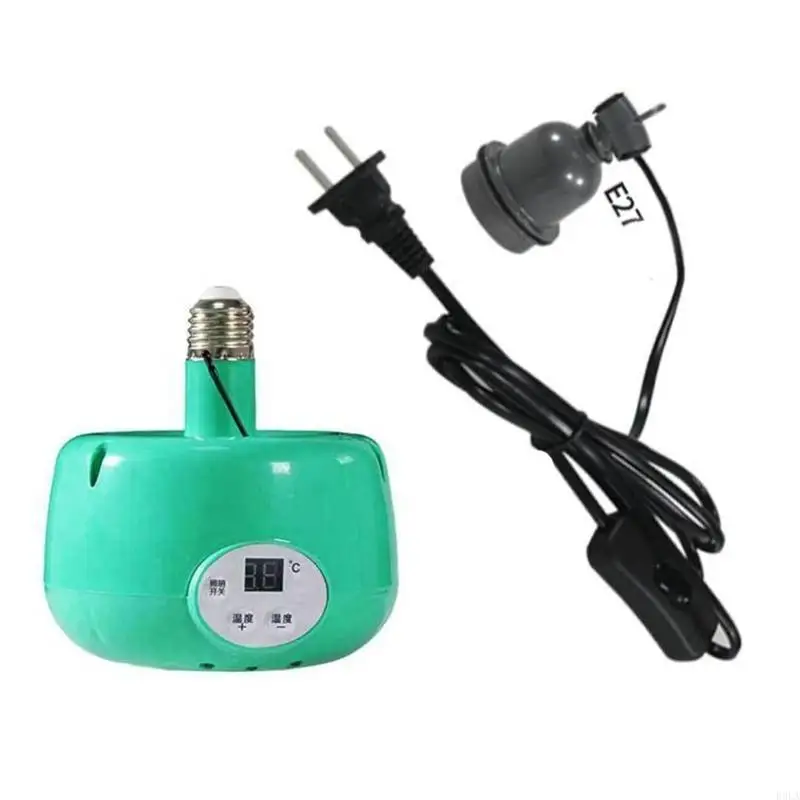 New Reptiles Box Heating Lamp with LED Warm Light and Automatic Temperature Easy Control for Poultry Chicken Heating Supply
