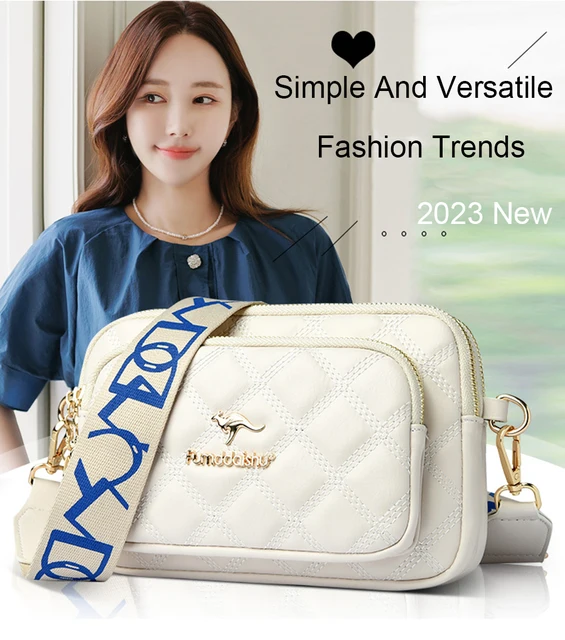 Borsetta Tracolla Donna Piccola - Pelle Vegana, Catena Oro, Antifurto, 19x13cm - Foto 4