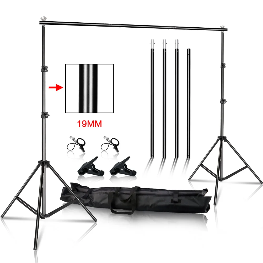 Background Stand Support System Photography Studio Backdrop Kit Suporte com Bolsa de Transporte para Músculos Papel e Tela sh