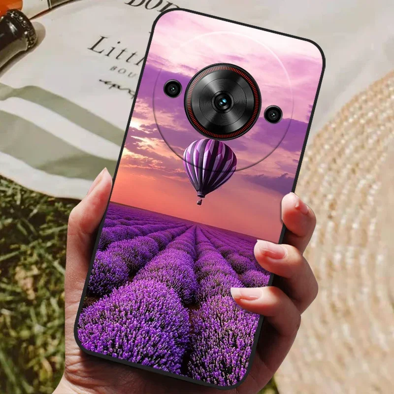 Cool Painted Silicone TPU Soft Phone Case with Black Protective Shell Design