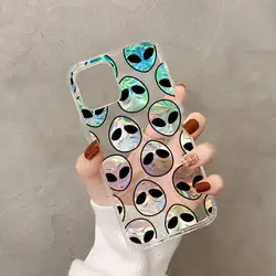 Aesthetics Cartoon Alien Space Phone Case - 7 plus or 8 plus (A1)