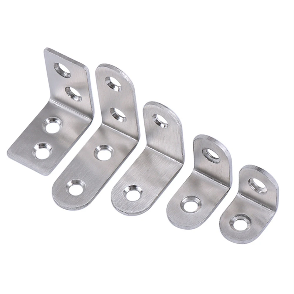 Description Picture 5 of itemStainless Steel Corner Bracket Hardware Thickened Square Corner Code 90-degree Right Angle L-shaped Fixed Bracket Connector