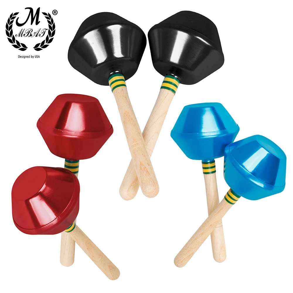 M MBAT Sand Hammer 2pcs Orff Sand Hammer with Wooden Handle Children's Musical Toys Puzzle Early Learning Toys Children's Gifts