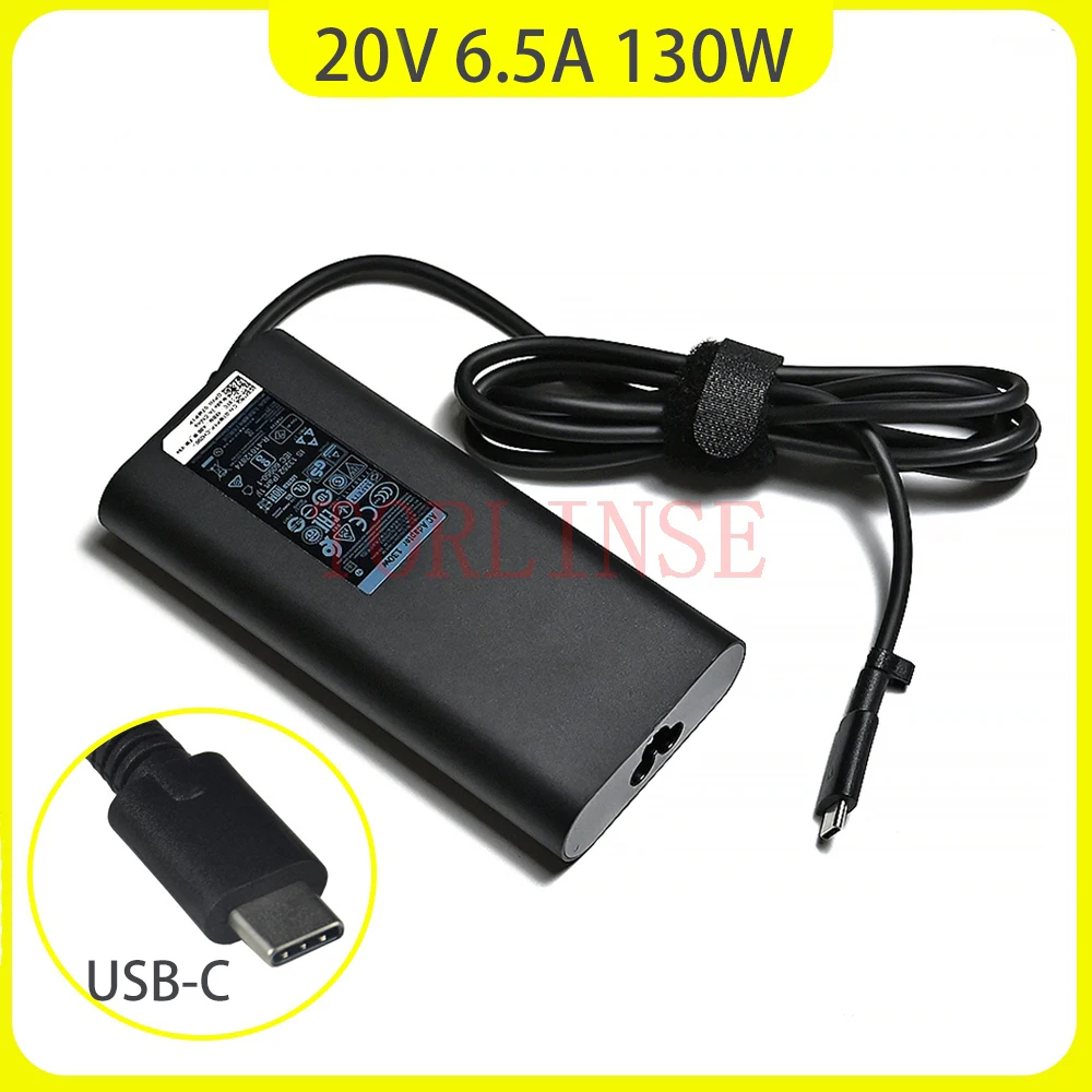 Torlinse Custom 130W Usb-C Type-C 20V 6.5A Caricabatterie Per Laptop Per Dell Xps 15 9570 9575 Da130Pm170 Ha130Pm170 Alimentatore Ca