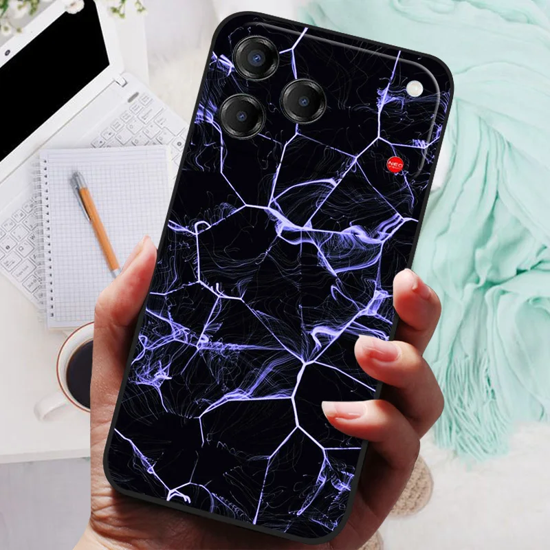 Cat Design Shockproof TPU Silicone Phone Case - Soft Protective Cover with Printing