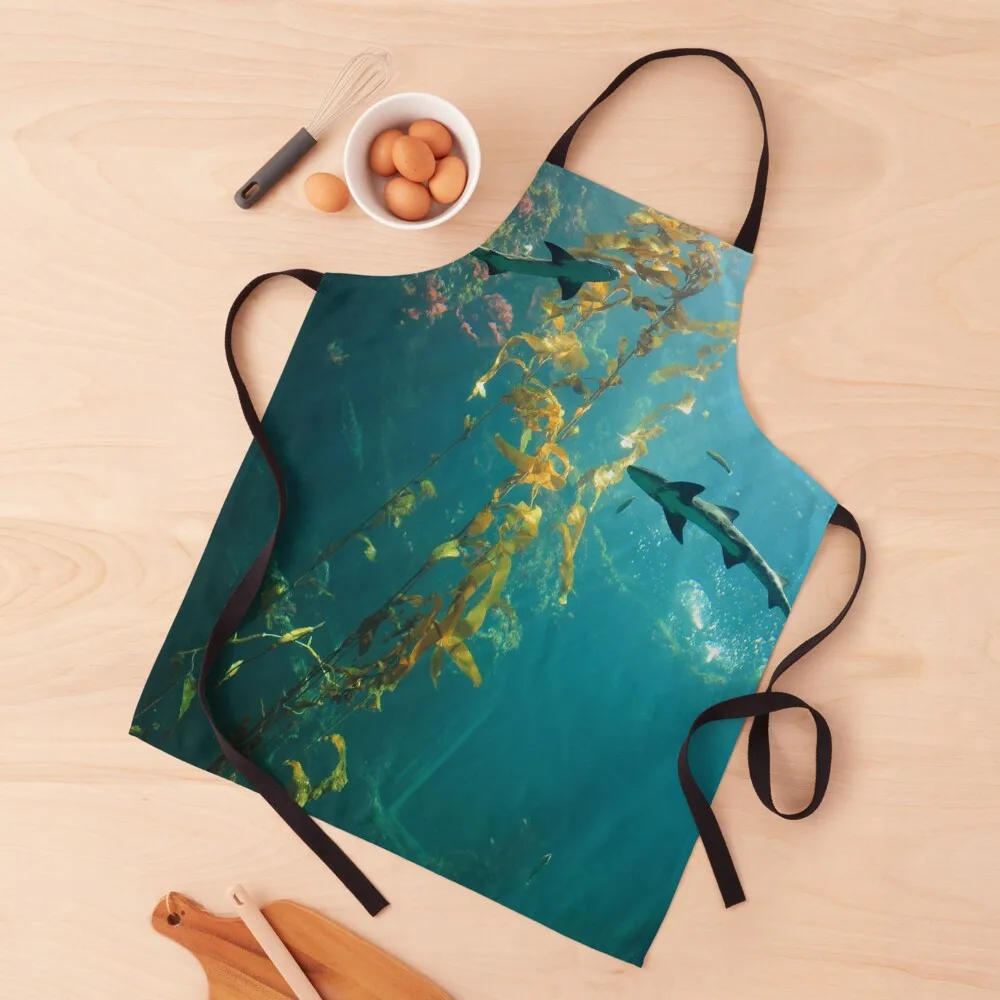 

ocean lovers gift, wonderful landscape under water Apron kitchen gadgets Teacher Apron