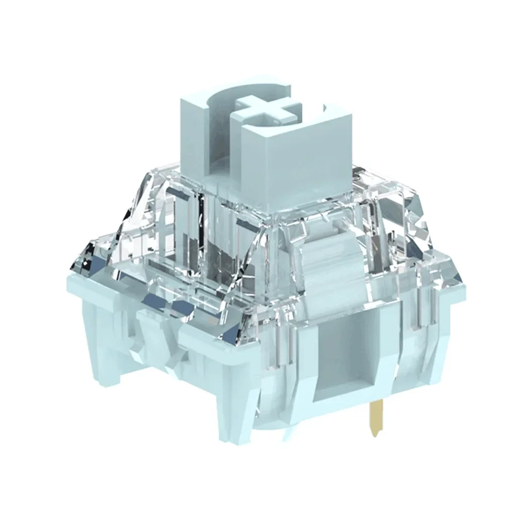 TTC Silent Bluish White Switches Tactile 42g Switch Rounded Sharp Tactility Long Spring Mechanical Keyboard RGB MX DIY Switch 14 Sc89a4ac8d05f4296ab470b2458041262P