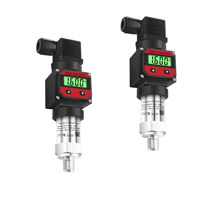 Pressure Transmitter Digital Display -1bar-0bar-1000 bar 10bar Transducer 4-20mA RS485 M20*1.5 LCD Hersman Pressure Sensor pressure sensor