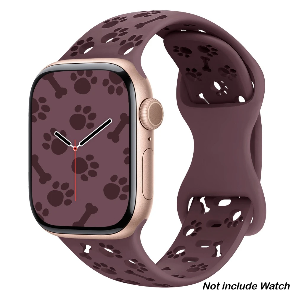 Dog Paw Sports Silicone Strap for Apple Watch – Stylish & Durable Bracelet