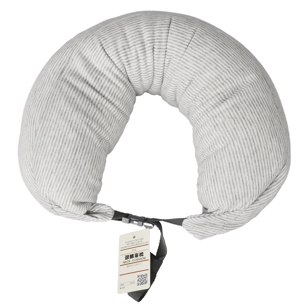 U Shaped Neck Pillow Soft Foam Waist Massage Portable Cervical Cushion for Nap Train Airplane Traveling Sleeping 4