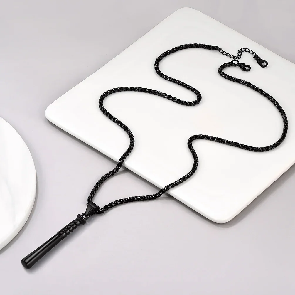 Sporty Baseball Bat Necklace