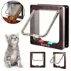 1 Pcs Pet Cat Door In Stock Dog Door With Two-way Entrance And Exit Screen Window Glass Acrylic Board Cat And Dog House