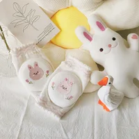 1 Pair Cotton Baby Knee Pads Cute Cartoon Crawling Protector Kids Kneecaps Children Mesh Kneepad Baby Anti-slip Safe Leg Warmer 4