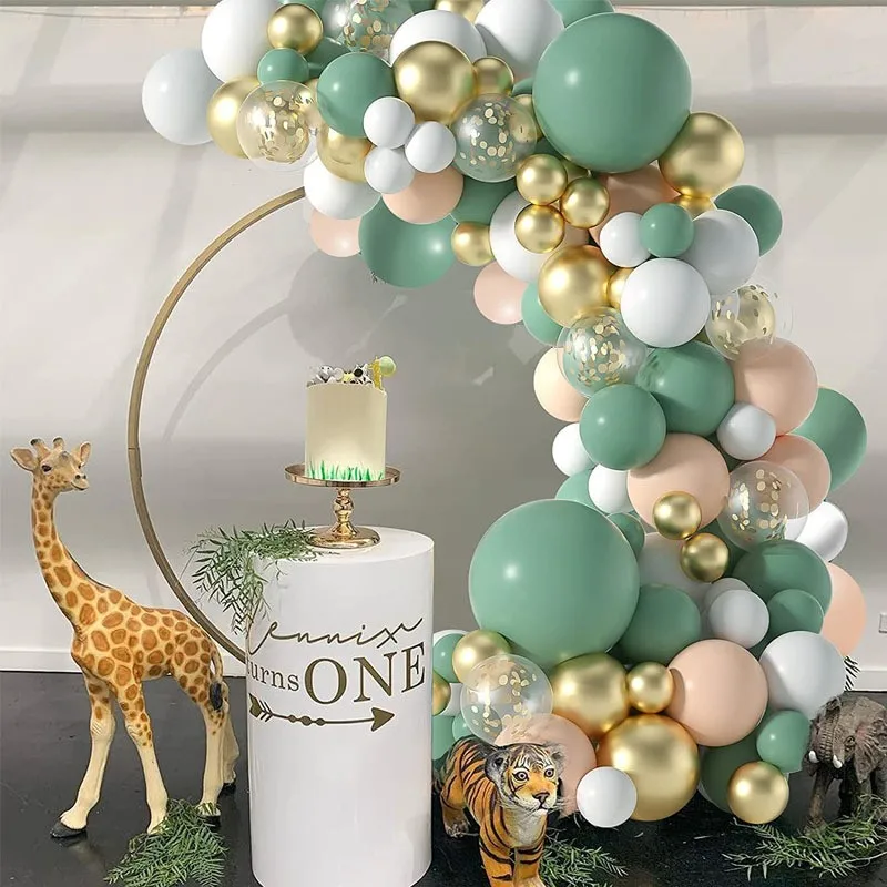 

Green Balloon Balloons Arch Garland Birthday Jungle Decoration Party Kit Christmas Wedding Valentine's Day Baby Shower Decor