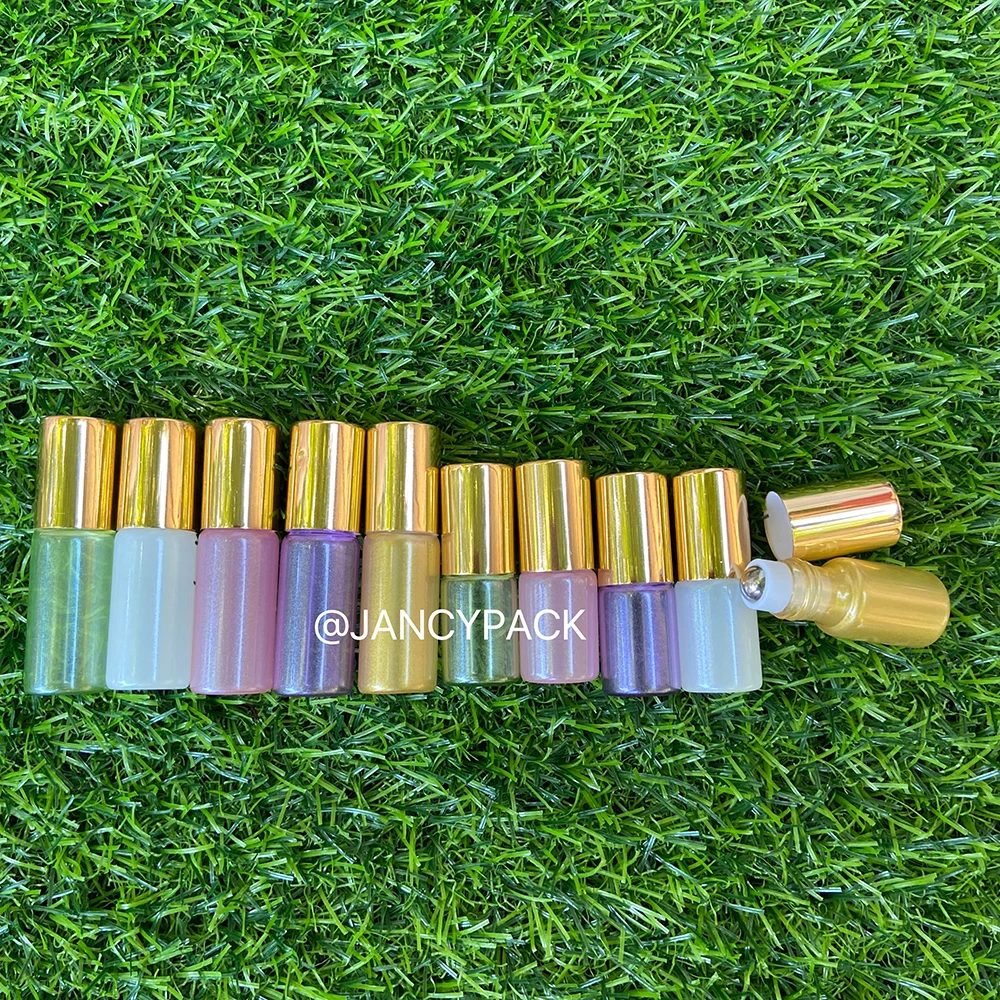 

3ml 5ml Glass Essential Oil Roller Bottles Essential Oil Roller Bottles With Glass Balls Perfumes Lip Balms Roll On Bottles