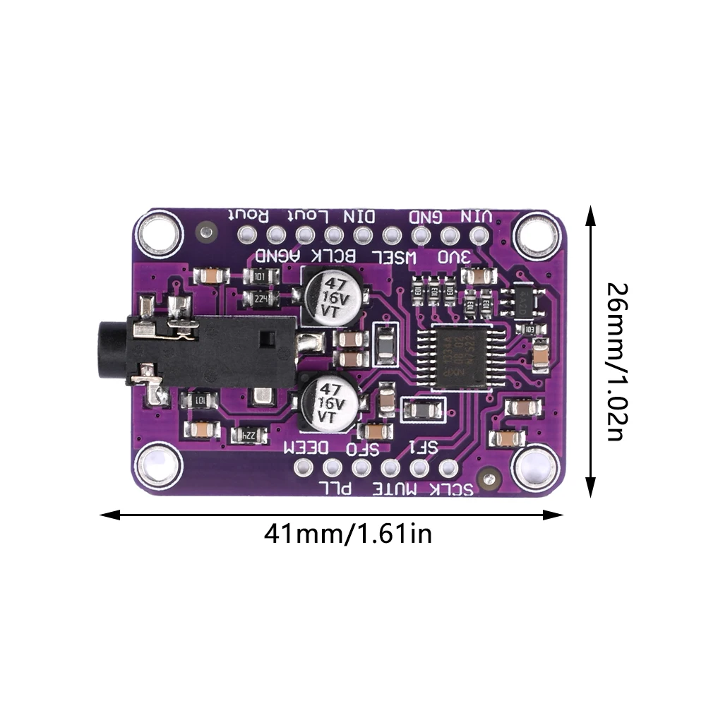 DAC Module 1334 UDA1334A I2S DAC Audio Stereo Decoder Module Board For Arduino 3.3V-5V CJMCU-1334 Stable Performance audio decoder board