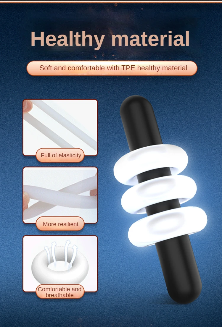 Set d'anneaux de blocage en silicone pour retarder l'éjaculation_voghion.com