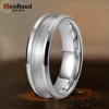 MenBand 6mm Plating Tungsten Blank Core Ring for DIY Customized Inlay with 3mm Groove Beveled Polished Comfort Fit 2