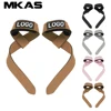 Cotton Hard Pull Wrist Lifting Straps Grips Band Deadlift Straps Neoprene Cushioned Wrist Padded Anti-Skid Weightlifting 1