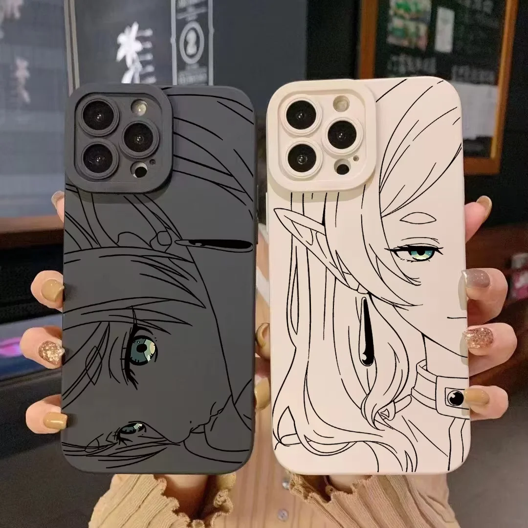 Anime Frieren Handyhülle für iPhone 17 Air 16 E 15 14 13 12 11 Pro Max Plus Mini SE 2020 2022 Beyond Journey's End