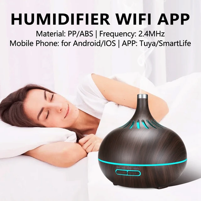 Difusor WiFi de Aceites Esenciales y Humidificador para