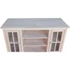 IC International Concepts International Concepts 2 Doors and Two Shelf Entertainment/TV Stand, Unfinished 6