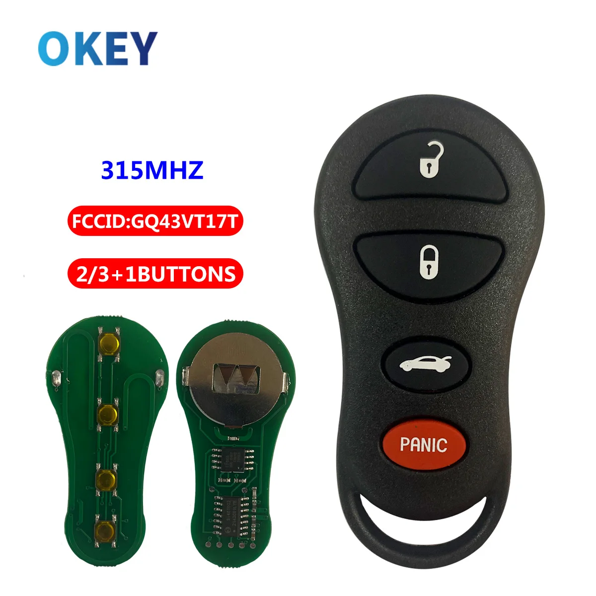 Chiave/Telecomando Per Dodge Durango Jeep Chrysler Concorde 300m 2001-2004 Gq43vt9t/gq43vt17t 315mhz - Dodge - Sc89b74bd2441457e863db2b8273e575e5