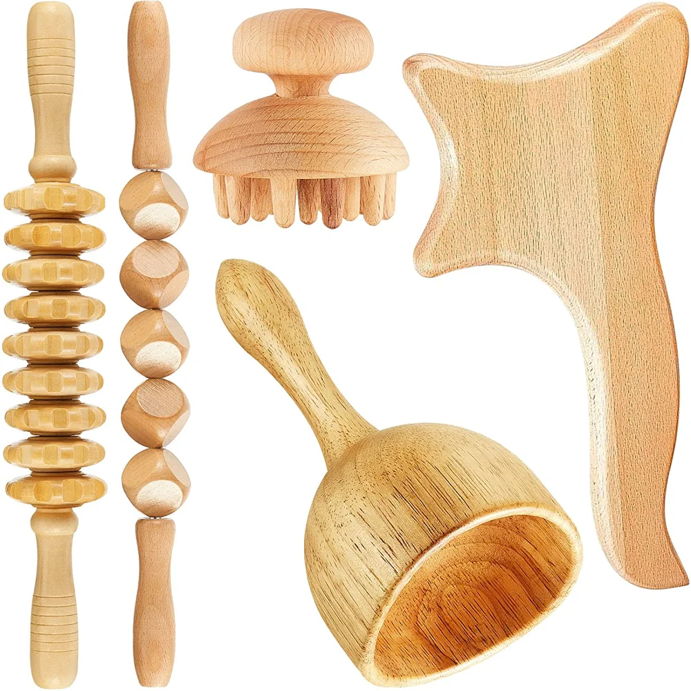 Outil De Massage Th rapeutique En Bois Masseur De Drainage Lymphatique