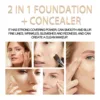 Double Head Concealer Cover Acne Spot Highlighter Brightening Dual Shadow Long Lasting Matte Cosmetic Invisible Pore Foundation 4