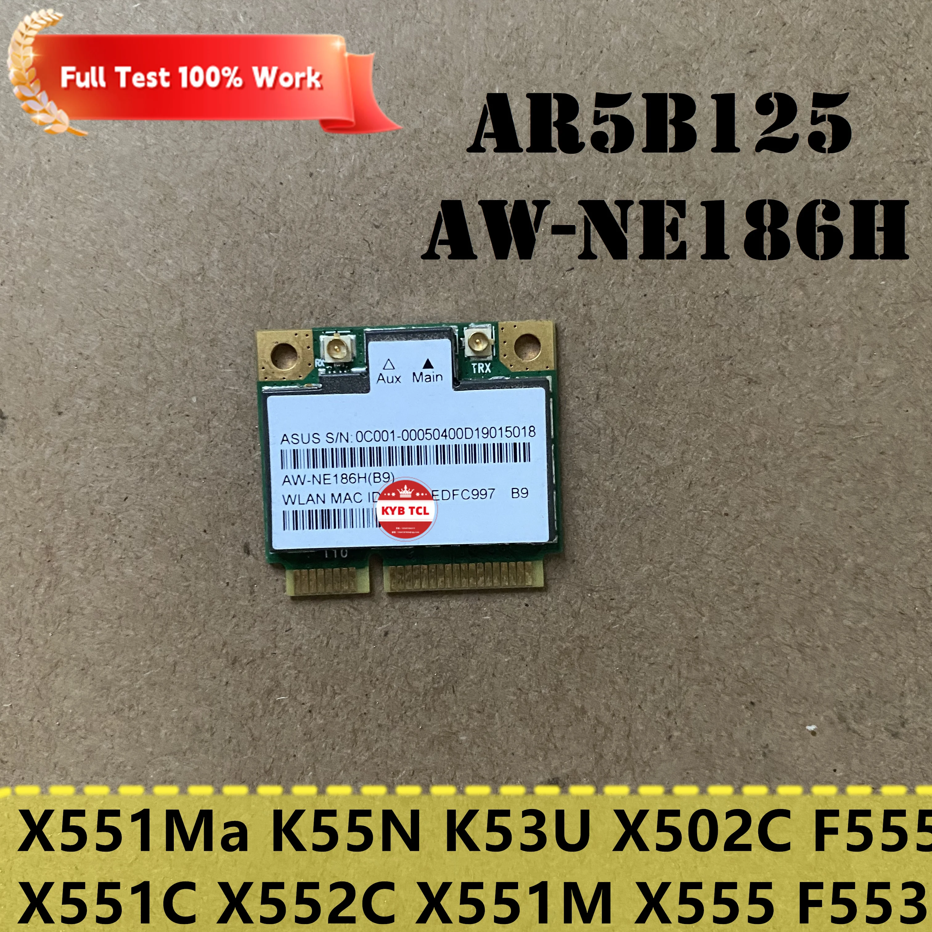 

Для Asus X551Ma K55N K53U X502C X551C X552C X551M X555 X200 F553 F555L ноутбук PCIe WiFi Wireless + Карта BT AR5B125
