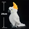 Cockatoo High Fidelity Anime Cute Macaw Plushie Parrot Plush Toys Lifelike Animals Simulation Stuffed Doll Kawai Toy Gifts Kids 2