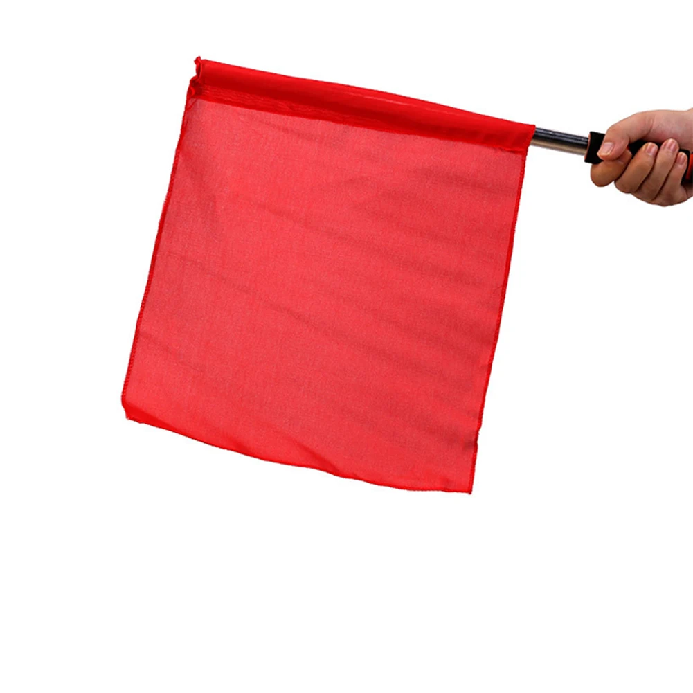

1 X Starting Flag Referee Flag Hand Flag Lightweight And Portable Railway Signal Flag Red/green/yellow/white Stainless Steel Rod