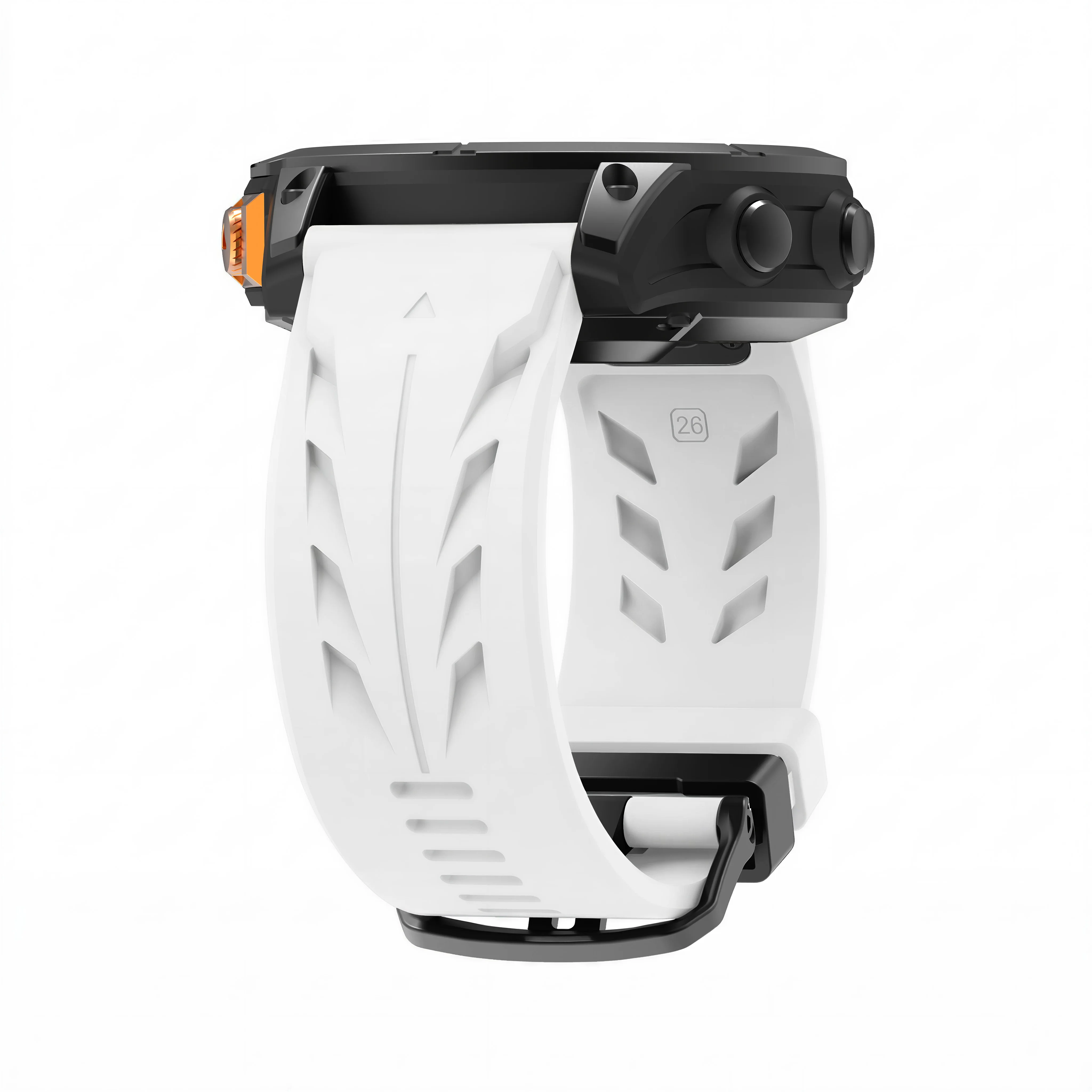 Silicone Sports Strap - QuickFit 22mm Watch Band, Universal Fit