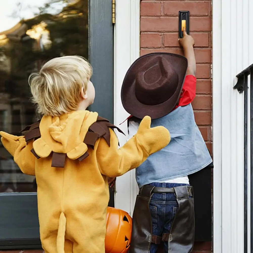 

Водонепроницаемая металлическая кнопка дверного звонка, винтажный металлический дверной звонок с теплым желтым стандартом, простая установка для дома и улицы