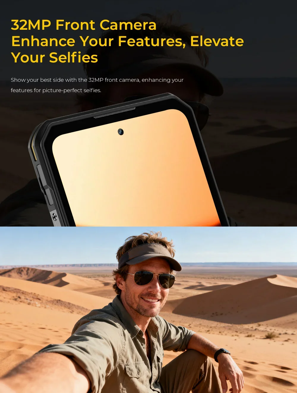 OUKITEL WP60 36GB(12+24) RAM 512GB ROM 5G 7,2 Zoll HD+ 120Hz Display Smartphone MTK 7025 10000mAh 108MP Android 15 NFC Robustes Handy – Detail 22