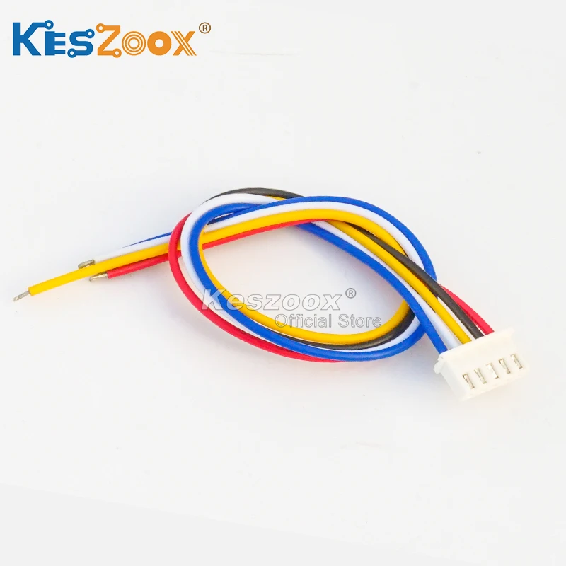 Keszoox JST XHP-5 XH 2,54 mm 5-poliger Stecker und Buchse, Gehäuse mit 22 AWG-Draht, 10–100 cm PCB-Kabelbaum