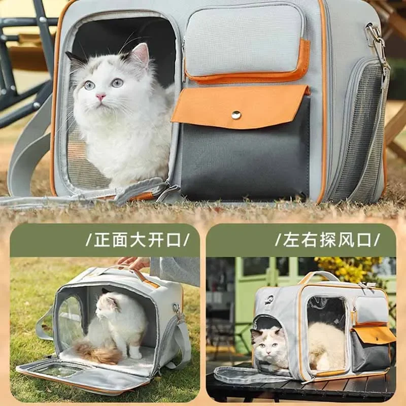 Pet Backpack Portable Pet Stroller Trolley Cases Suitcases Small dog cat Backpack Anti Cat Stress Sense Of Safety Pets Bags