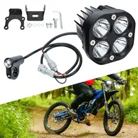 ⁦סט פנס קדמי לאופנוע עם מתג, תאורת LED בהירה בצבע לבן, מתאים ל-Sur-Ron Ultra Bee - Segway Off-Road⁩ – תמונה ⁦2⁩