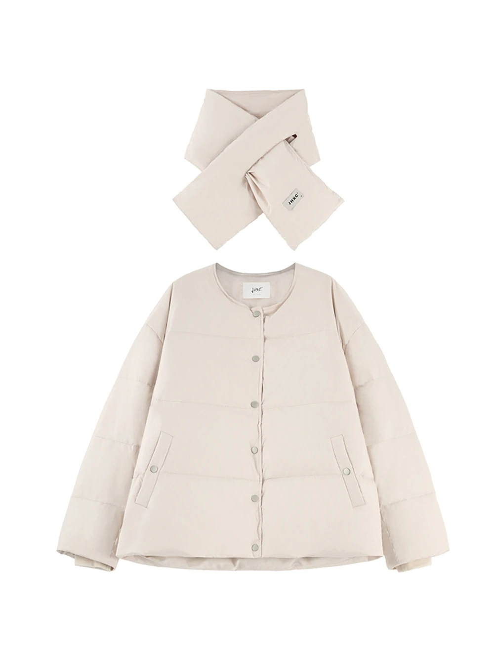 2023 New Winter Women's Wear Korean Academy Style Loose Traf Short White Duck Down Lightweight and Warm Down Coat