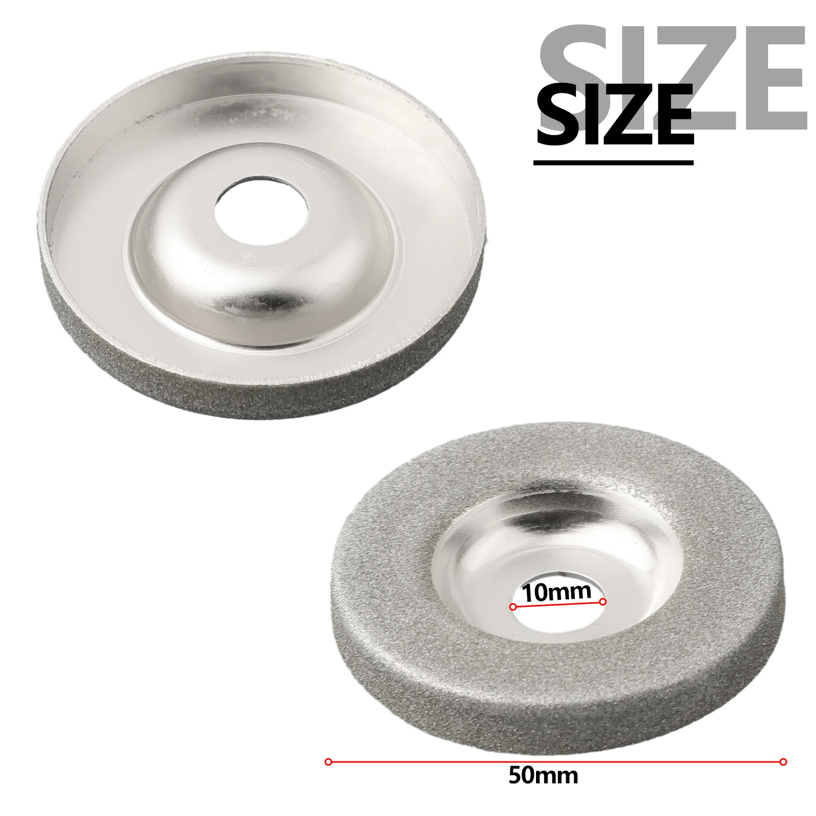 1pc 2\Diamond Grinding Wheel Cup Emery Milling Cutter Circle Sharpener Stone Stone Circle Sharpener Sanding Trimming Disc diamond grinding wheel cup glass emery milling cutter circle grinder stone sharpener cutting wheel rotary tool 150 180 320 grit