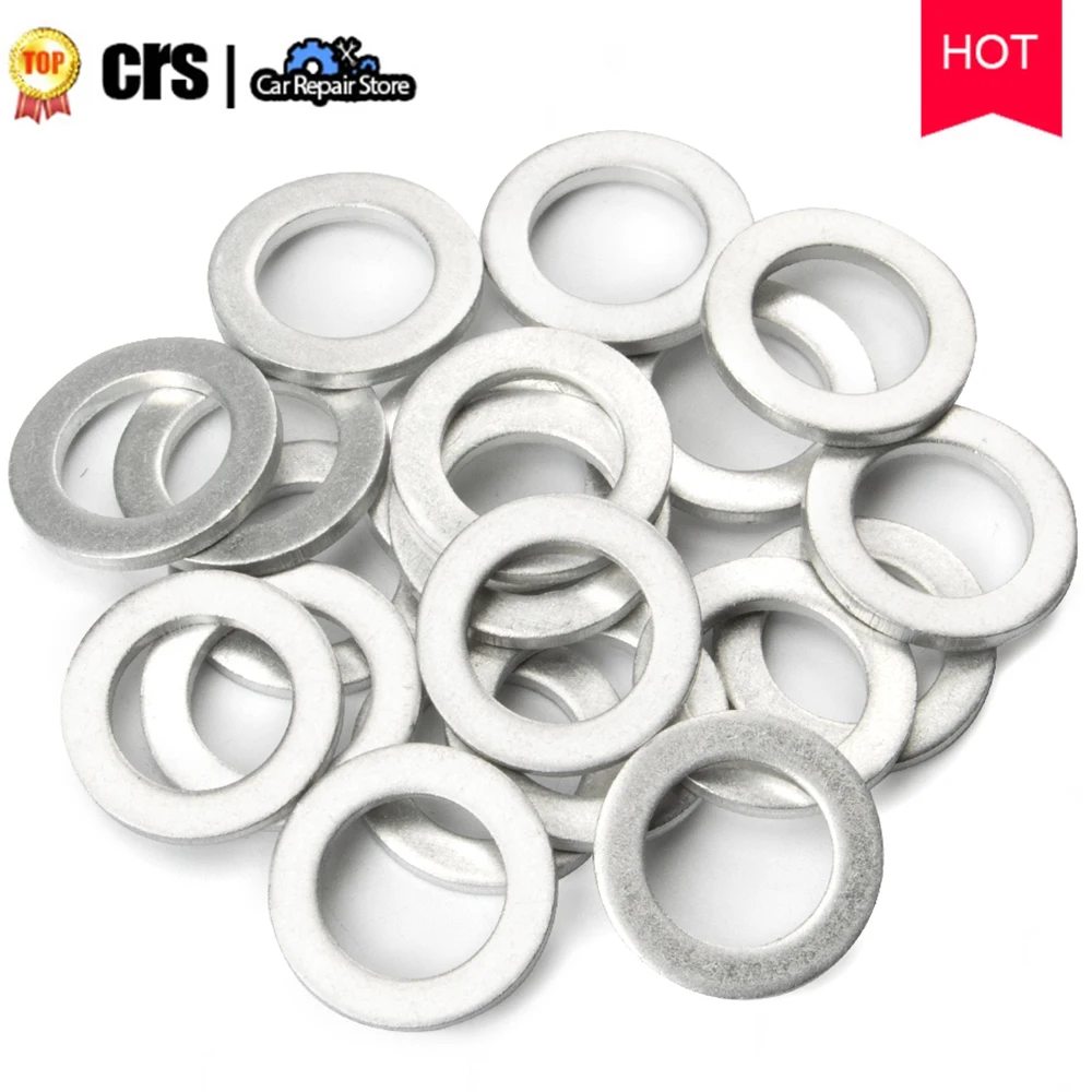 Oil Drain Plug Crush Washer Gasket 14MM 50x For Honda For Acura 9410914000 94109-14000 94109 14000 oil drain plug gasket,oil drain plug seal washer