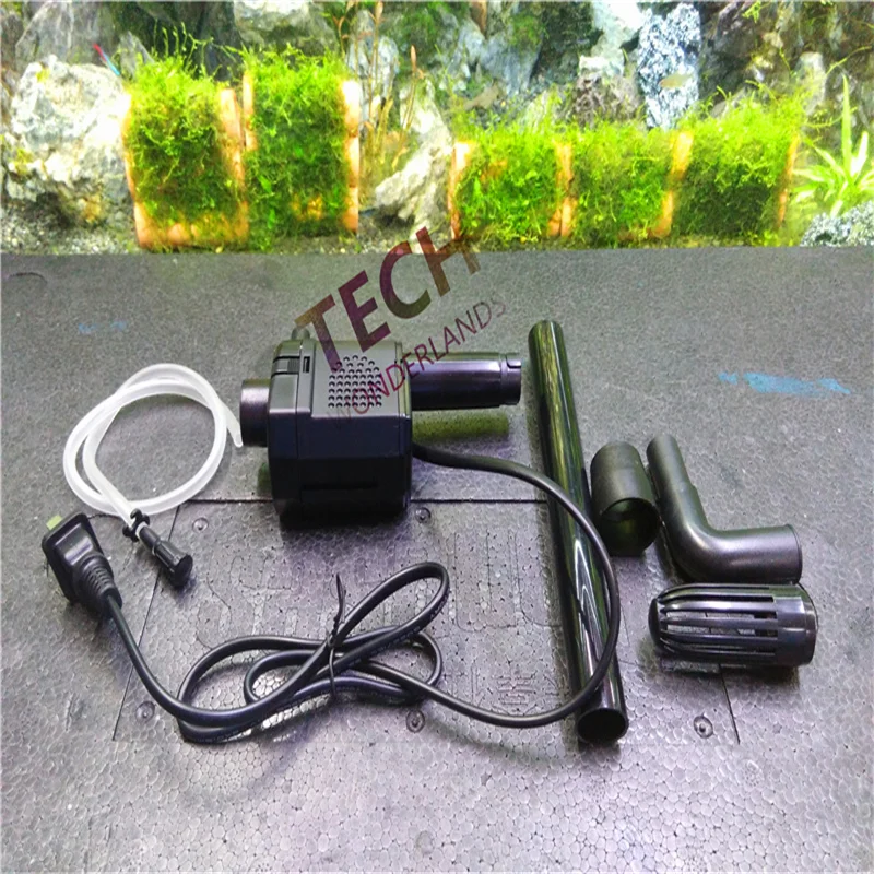 Aquarium Water Pump Submersible Multifunction Fish Tank Bomb Oxygen Mute Filter R3 380