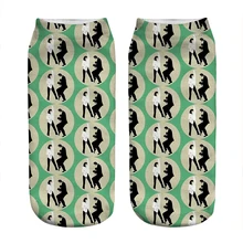 

Women's socks kawaii Funny Pulp Fiction green Printed Socks Woman harajuku Happy Funny Novelty cute girl gift Socks for women