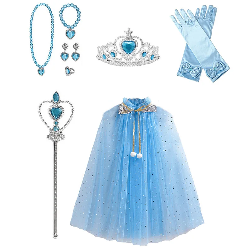 Disney Children's Crown Frozen Magic Wand Set Elsa Princess Headpiece Girls' Crown Hair Accessories