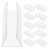 30 Pcs Shelf Label Holder Price Tag Display Metal Shelves Wooden Frame Transparent Supermarket Retail Holders Pet Blank Sign 1