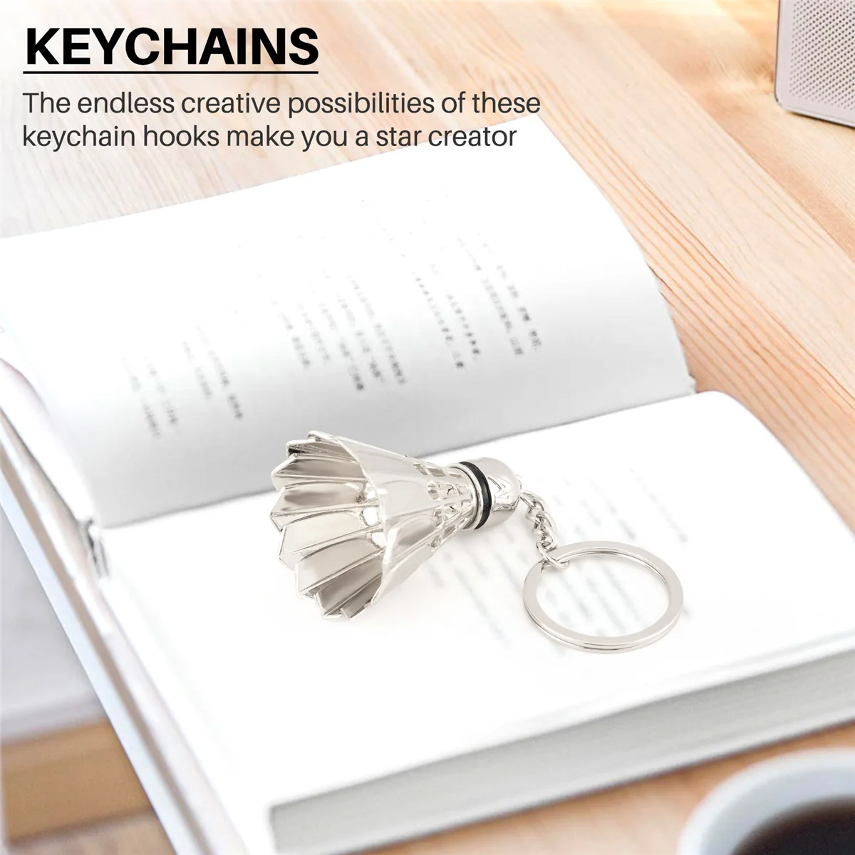 metal badminton key chain three-dimensional badminton tournament souvenir key chain pendant sports sports cute pendant